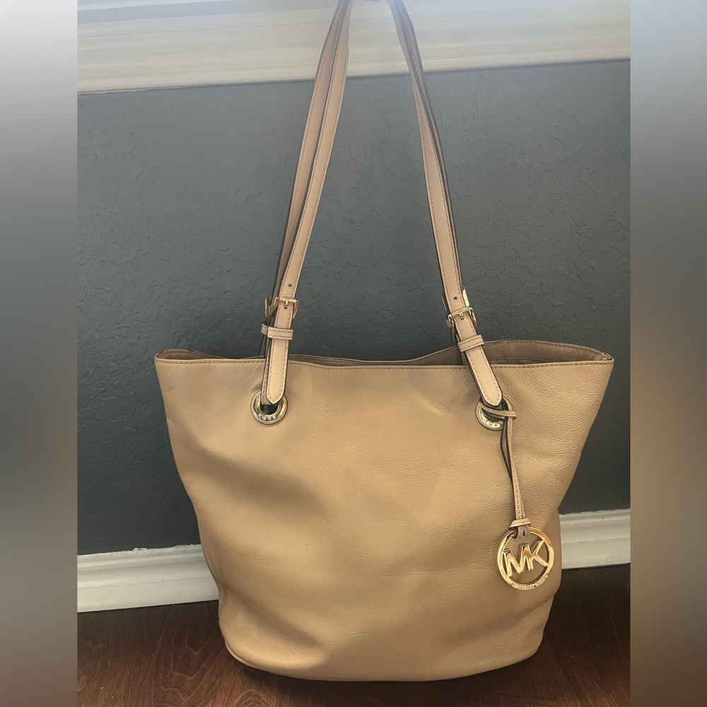 Michael Kors Tan Leather Tote Bag